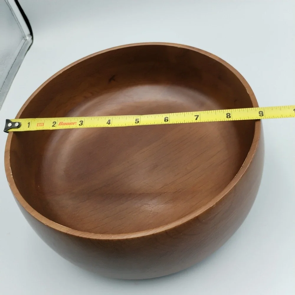 Vintage Hellerware Wooden Serving‎ Salad Bowl 9